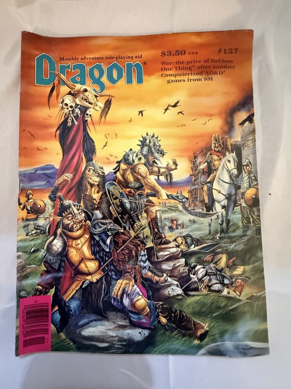 1987 TSR Dragon Magazine-Vintage